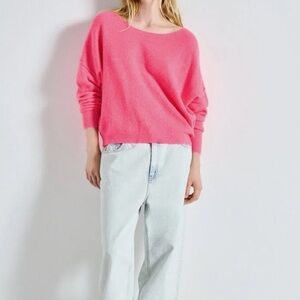 American Vintage Damsville Pullover Fluorescent Pink